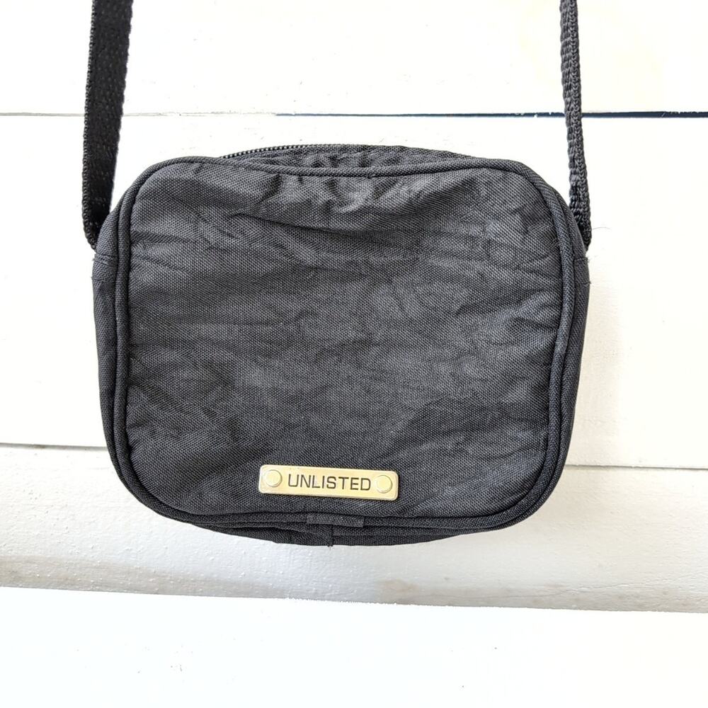 Unlisted a Kenneth Cole Production Black Mini Crossbody Shoulder Bag